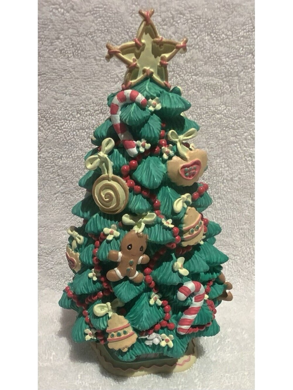 Vintage 2006 Precious Moments Musical Christmas 8”Tree plays ‘Oh Christmas Tree’